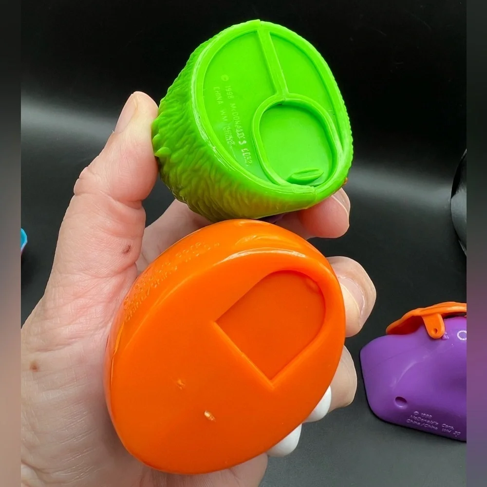 1998 McDonalds Happy Meal Halloween Candy Dispensers Lot of 5
